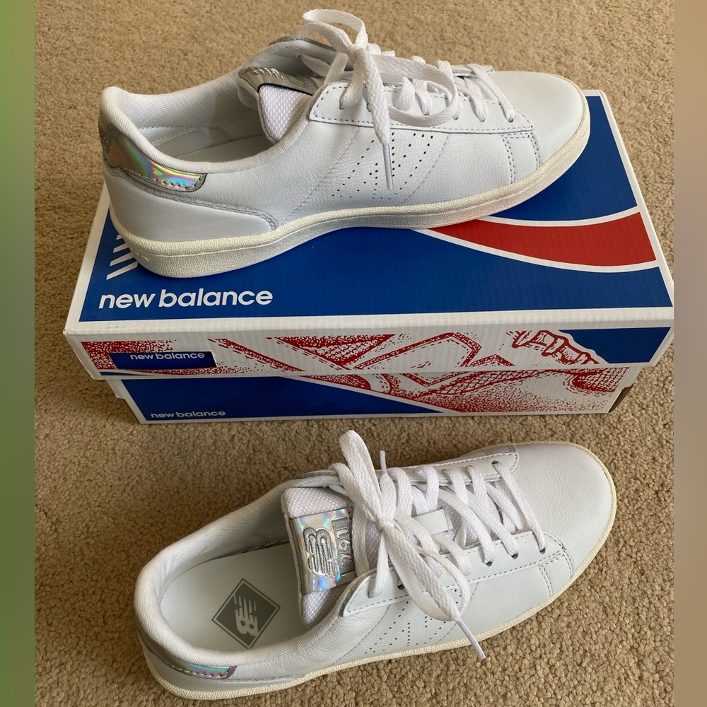 NEW IN BOX New Balance WTL791J1 Womens J. Crew White Sneakers Sz 7.5